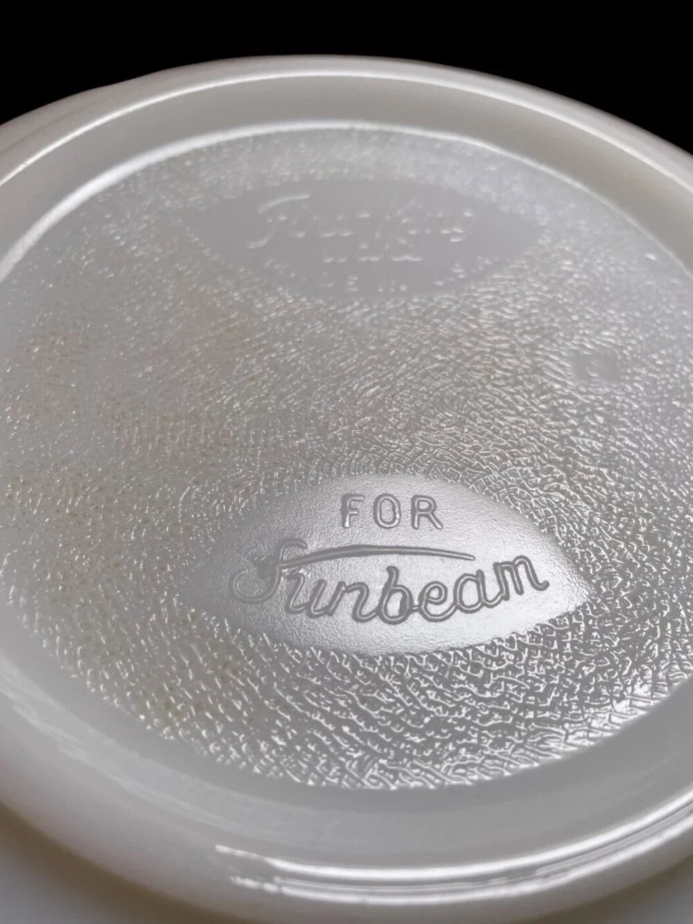 Fire-King White Milk Glass Mixing Bowl Set Made For Sunbeam & Hamilton Beach